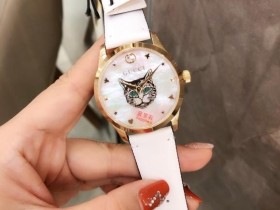 金Gucci古驰G-TIMELESS系列最新成员-可爱喵星人 该款腕表