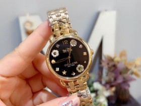 蔻池纽约轻奢时尚品牌-这款手表最大的特色就是字面设计