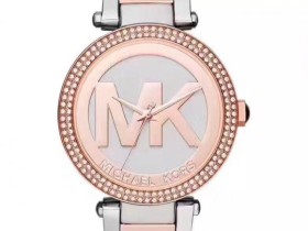 MK6314美国MICHAEL KORS时尚大牌奢华玫瑰金色镶钻女表 直径38mm厚10mm