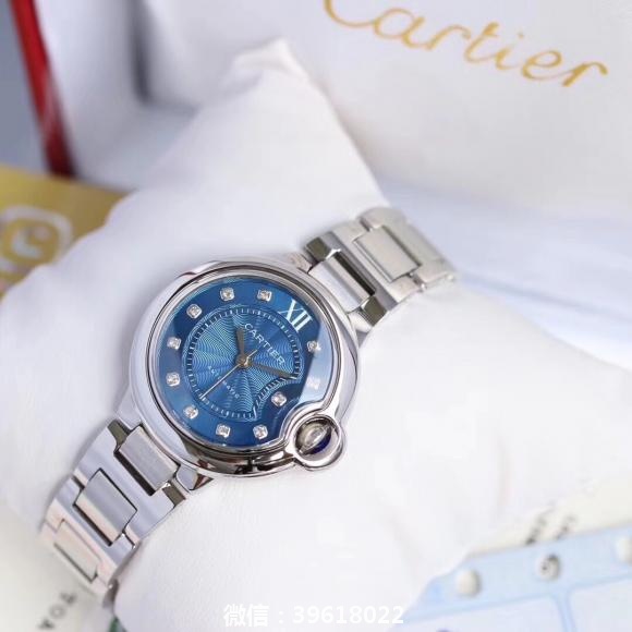钻热销款➡️ Cartier蓝气球系列超精致做工 表带采用原装一致双保险螺丝 保证产品耐用 直径33mm