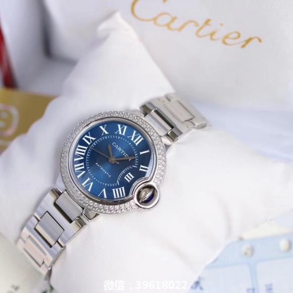 钻热销款➡️ Cartier蓝气球系列超精致做工 表带采用原装一致双保险螺丝 保证产品耐用 直径33mm