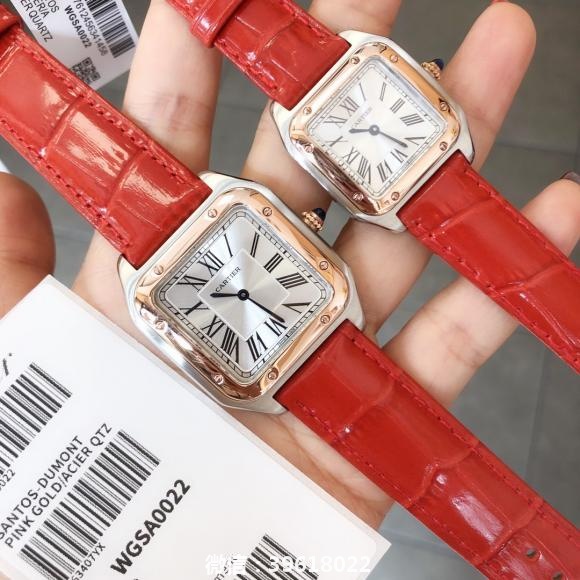 .升级版卡地亚（Cartier ）新款超薄山度士腕表