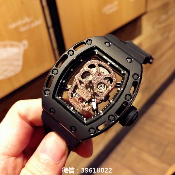 RichardMille理查德米勒RM052霸气骷髅盘系列大胆创新．引无数土豪折腰的男装腕表
