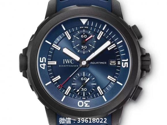 黑IWC-万国表海洋时计计时腕表