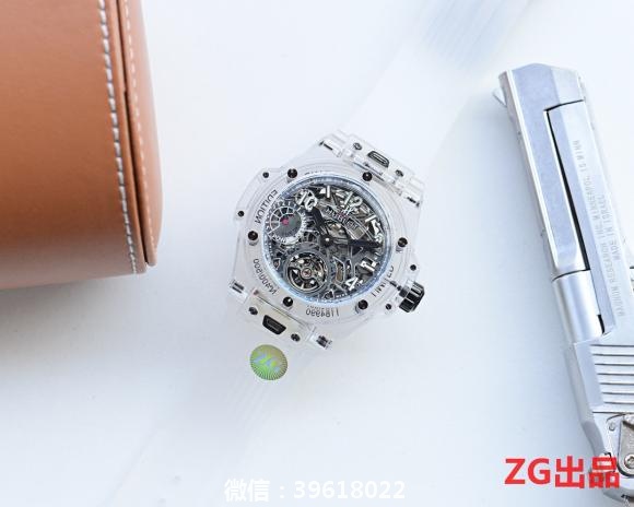 全透明HB “机械版本”出货了潮男必备️️台湾ZG厂————再出“臻品”全透明男士腕表