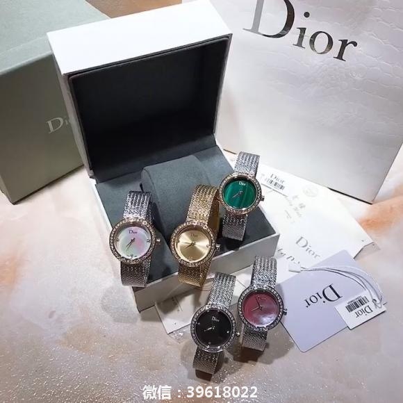 Dior迪奥新款女表以唯美时尚和精湛品质,成就心之所属饱满圆润的腕表