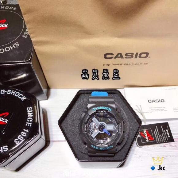 卡西欧手表GA-110经典款运动手表 主要特点GS 全新导入的COMBI表款GA-110的颜色追加表款