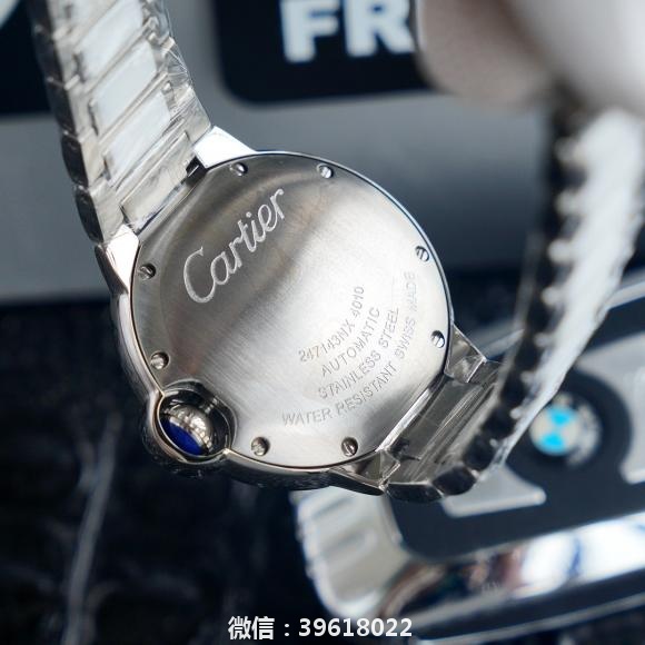 卡地亚 蓝气球满钻陶瓷系列 简约大三针女士机械腕表