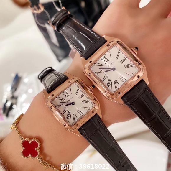 ..实拍升级版✨卡地亚（Cartier ）新款超薄山度士腕表