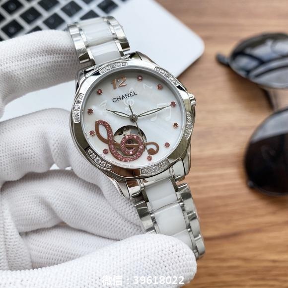 陶瓷 金  实物拍摄香奈儿- Chanel款式 新款女装机械腕表