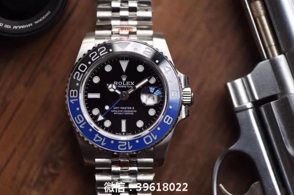 GM 格林尼治黑蓝圈——904L蚝式钢腕表