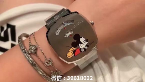 古驰-GUCCI中性款 原单品质 Disney x Gucci Grip系列腕表