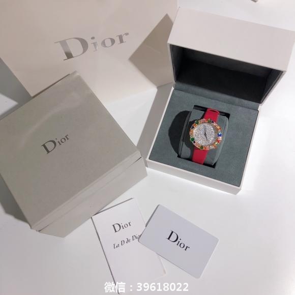 ❤️迪奥-Dior 新推出了「La D De Dior Cocotte」高级珠宝腕表