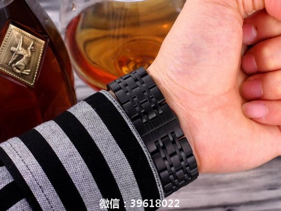 黑      送皮带江诗丹敦—精品简约三针男士机械腕表