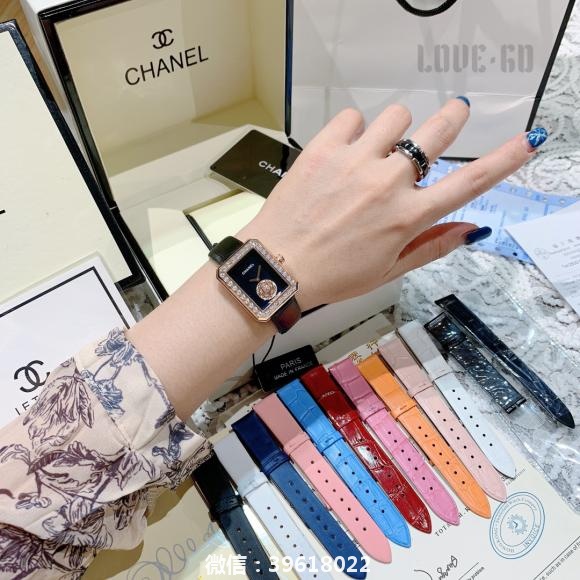 批0.Chanel  |  香奈儿 PREMIERE系列山茶花镂空腕表