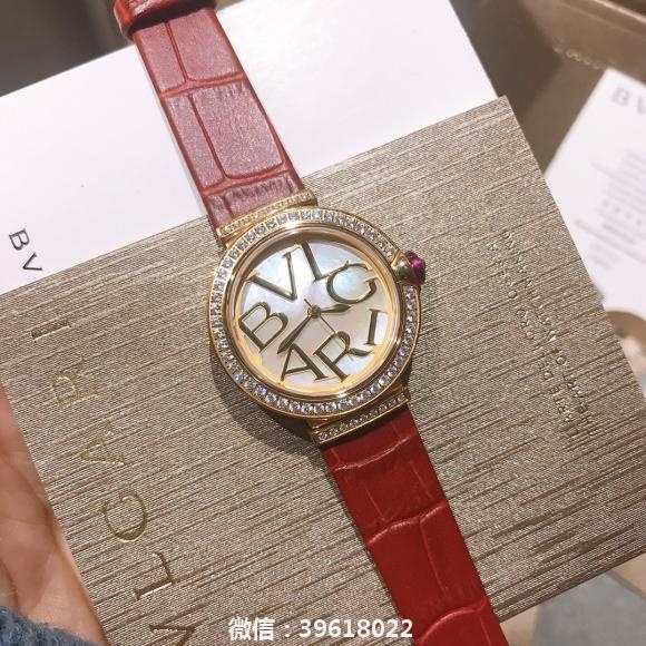 枚 贝壳面BVLGARI 宝格丽LVCEA系列 贝壳字母标面 石英女表手表