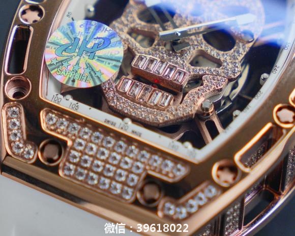 理查德米勒 RICHARD MILLE 最新升級特别版  抛光亮壳 让你体验最亮鬼头 带出最经典的RM052鬼头经典传奇 永不落后  镂空骷髅头腕表