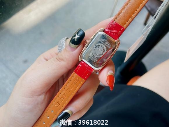 ￥65浪琴超好看的小红表浪琴-Longines戴卓维纳系列 精致两针半女士腕表
