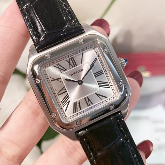 卡地亚-Cartier新款超薄山度士腕表