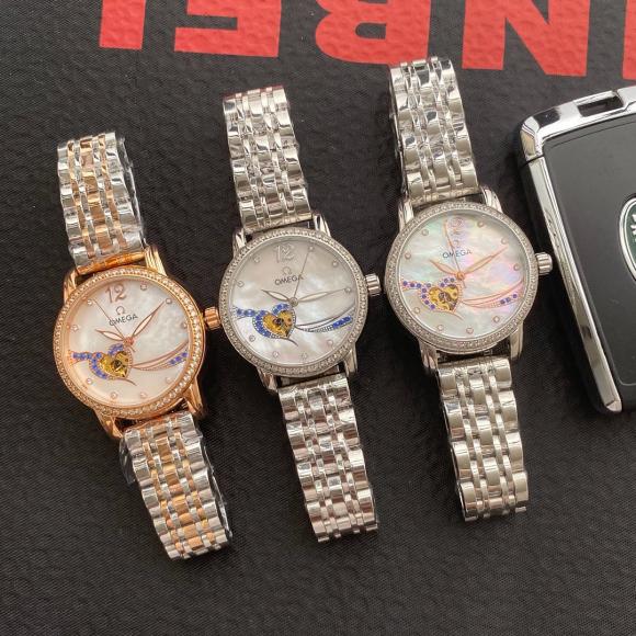 最新款发售最爆 欧米茄（臻贵卓绝 睿智之作）最新高清实拍类型 精致款女士腕表