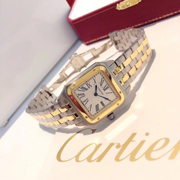 卡地亚Cartier 新款超薄山度士腕表