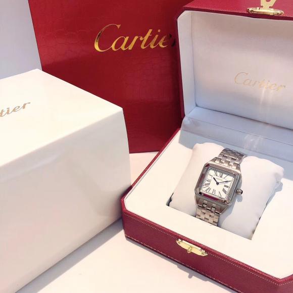 卡地亚Cartier 新款超薄山度士腕表