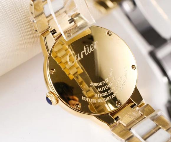 白钻 金钻【新款首发】卡地亚 蓝气球陶瓷系列 简约大方女士机械腕表