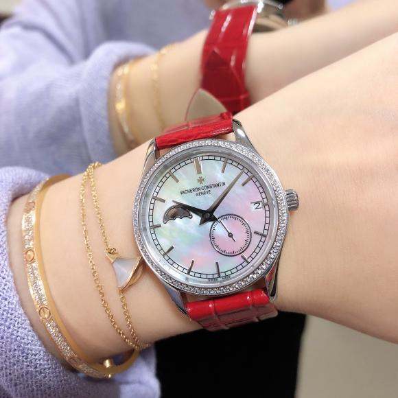 实拍 2020新款江斯丹顿传袭系列女士月相经典款一款市场独一无二不可替代的女王腕表