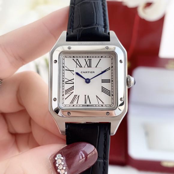 卡地亚-Cartier新款超薄山度士腕表