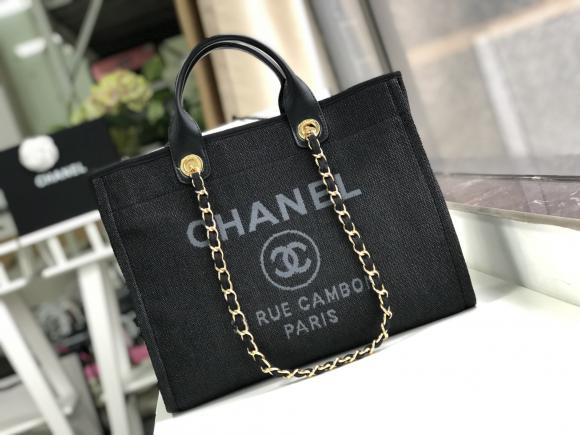 Chanel 最新牛仔购物袋沙滩包 原单对版正品 无可挑剔 超美品质特柔软 经典新配色 看细节 任何细节对版布料 对版刺绣LOGO size:38cm