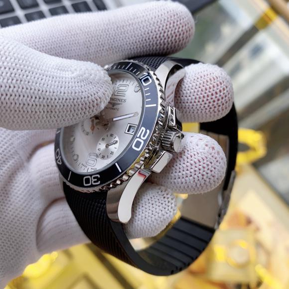 皮带胶带同价  实物拍摄浪琴LONGINES---康卡斯系列 水中霸主类型 男士腕表