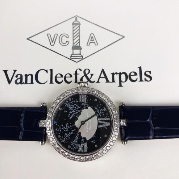 实拍 新款 Vca梵克雅宝•许愿全年12次流星雨绘于表盘 十二星座系列 Lady Arpels Heures Filantes腕表