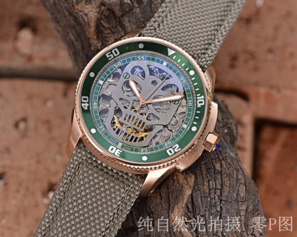 时尚前卫 镂空设计 卡地亚最新设计上手效果非常棒 精品男士腕表