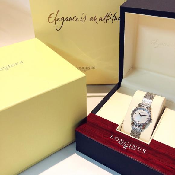 「白钻/金钻」浪琴-LONGINES最新陶瓷气质女表 搭载原装瑞士石英机芯