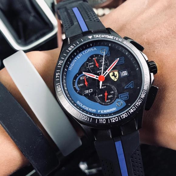 法拉利纪念F1舒马克赛车️计时石英腕表
