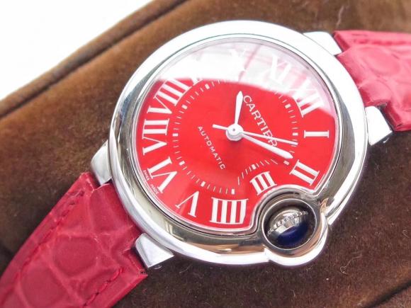 Cartier最强中国红 卡地亚以中国独家上市的限量版蓝气球红色腕表