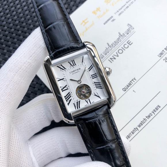 黑卡地亚 Cartier 精品男士腕表