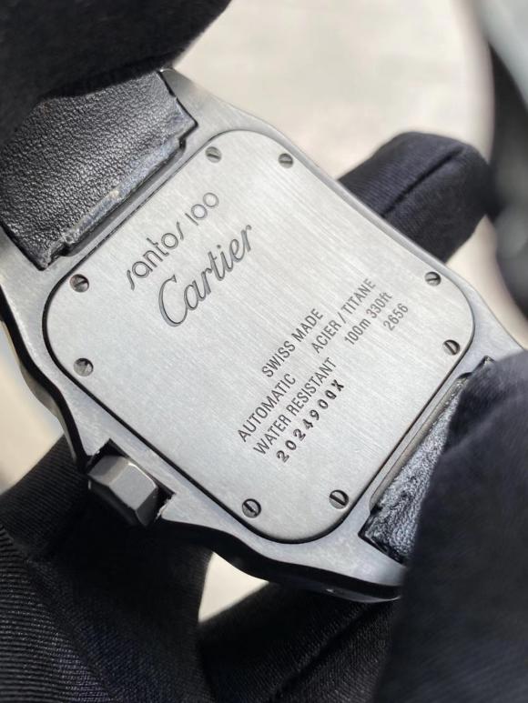 Cartier 卡地亚 山度士 大号 黑武士 自动机械腕表