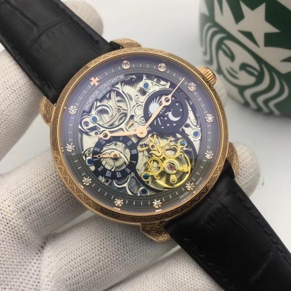 2019最新款 江诗丹顿在钟表与奇迹展上推出了漂亮的雕花复古表款