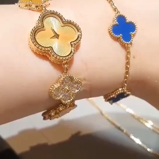 ❤️情人节限定新款❤️VCA梵克雅宝 珠宝链带的腕表