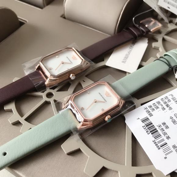 高品质新品✨ 阿玛尼（Emporio Armani）手表 AR11302 青蓝色AR80028 红色新款方表盘腕表