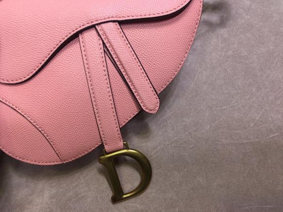 ❤️❤️ 小号手掌纹(Dior全皮系列顶级原单)Saddle粒面小牛皮手提包