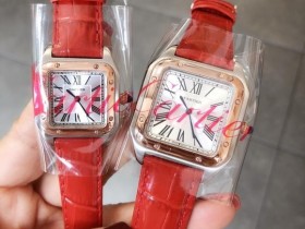 .升级版卡地亚（Cartier ）新款超薄山度士腕表