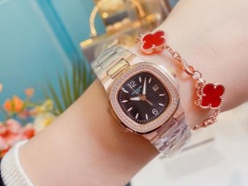 「麦芽糖」百达翡丽-鹦鹉螺系列7011玫瑰金针女表腕表