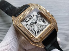 Cartier 卡地亚 桑托斯系列 瑞士品牌 精品男士腕表