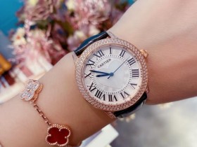 批白钻玫钻卡卡Cartier)最新推出的高级珠宝系列腕表